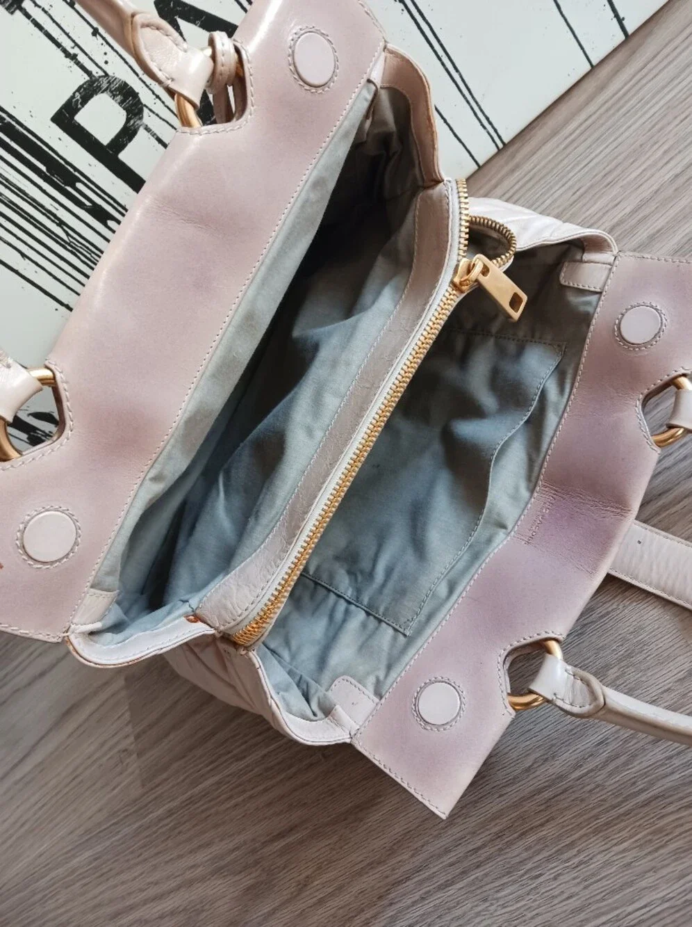 Marc Jacobs Quilted,patchwork Klein Frame blush  Vintage Satchel
